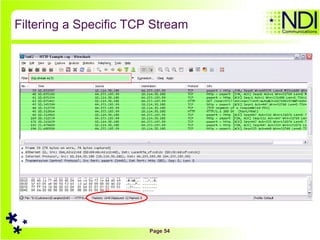 Filtering a Specific TCP Stream 