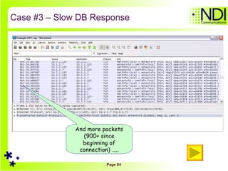 Case #3 – Slow DB Response And more packets (900+ since beginning of connection) ….. 