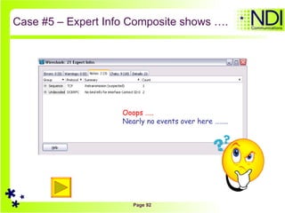 Case #5 – Expert Info Composite shows …. Ooops ….. Nearly no events over here …….. 