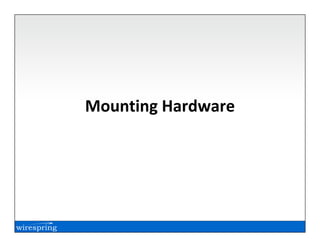 Mounting Hardware
 