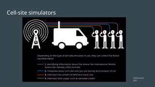 Cell-site simulators
Източник:
EFF
 