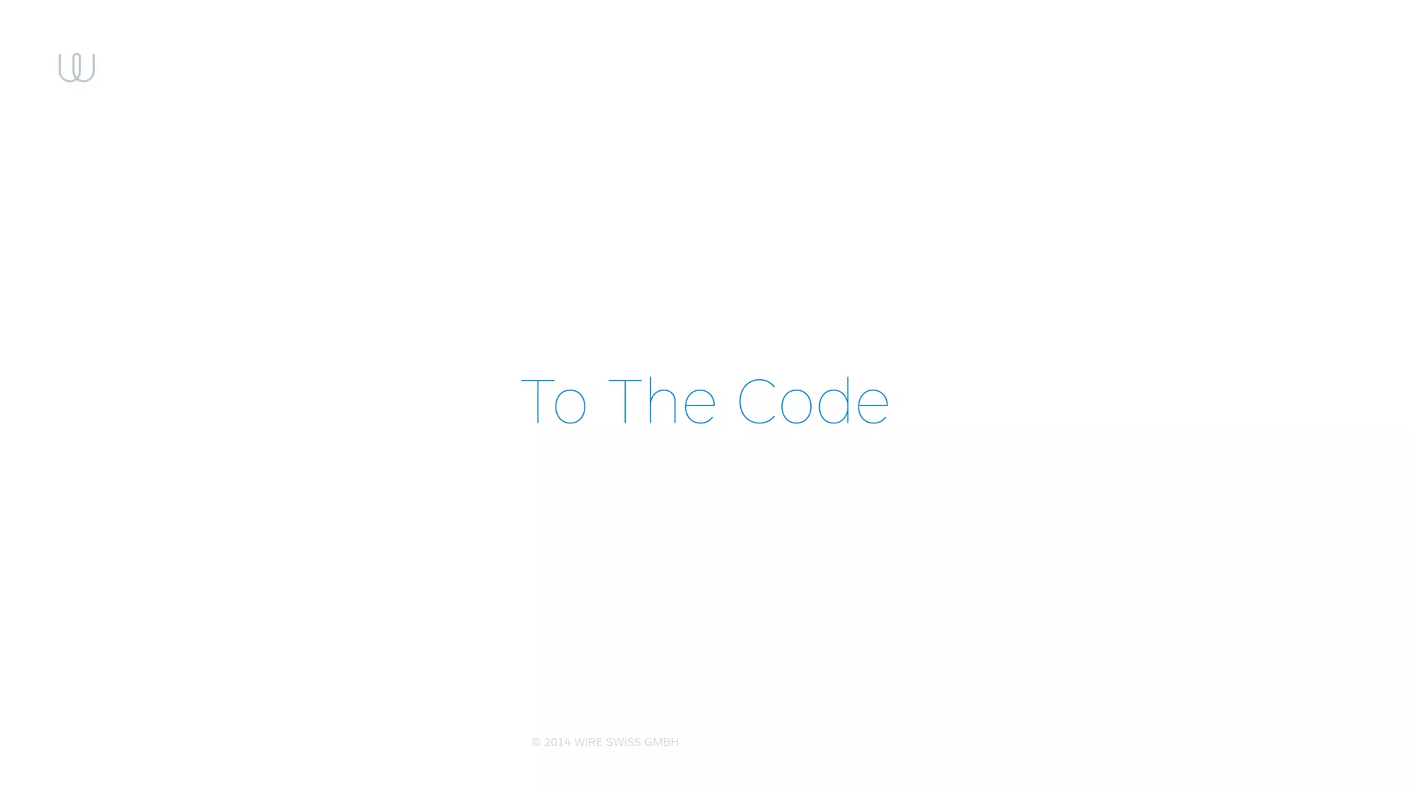 © 2015 WIRE SWISS GMBH
Animation timing (easing): Preparation
Swizzle:
1 SEL originalSelector = @selector(actionForLayer:forKey:);
2 SEL extendedSelector = @selector(WR_actionForLayer:forKey:);
3
4 Method originalMethod = class_getInstanceMethod(self, originalSelector);
5 Method extendedMethod = class_getInstanceMethod(self, extendedSelector);
6
7 method_exchangeImplementations(originalMethod, extendedMethod);
Apply:
1 - (id<CAAction>)WR_actionForLayer:(CALayer *)layer forKey:(NSString *)event
2 {
3 ...
4 if (currentContext == BlockAnimationsContext &&
5 [supportedProperties containsObject:event]) {
6
7 [savedAnimations addObject:[WRSavedAnimationState savedStateWithLayer:layer
8 keyPath:event]];
9
10 // no implicit animation (it will be added later)
11 return (id<CAAction>)[NSNull null];
12 }
13 ...
14 }
 