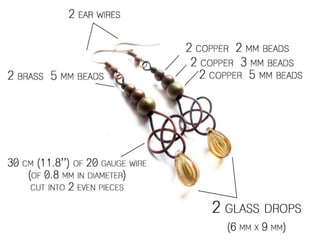 How to make wire wrapped bead earrings? | PPTX