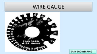 EASY ENGINEERING
WIRE GAUGE
 