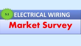 ELECTRICAL WIRING
Market Survey
5.1
 