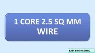 EASY ENGINEERING
1 CORE 2.5 SQ MM
WIRE
 