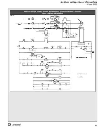 23
®
Medium Voltage Motor Controllers
Class 8198
Reduced-Voltage, Primary Reactor, Non-Reversing Synchronous Motor Controller:
Class 8198 Type RS1 and RS2
FIG. 1
FPO 19-2
140%
 
