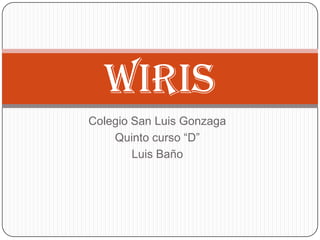 Colegio San Luis Gonzaga Quinto curso “D” Luis Baño WIRIS 