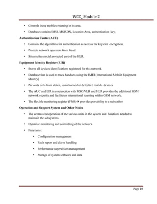 Wireless module 2 notes vtu 18ec81 GSM Module | PDF