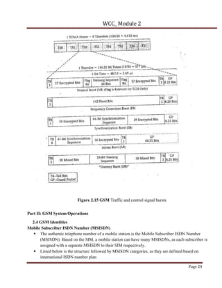 Wireless module 2 notes vtu 18ec81 GSM Module | PDF