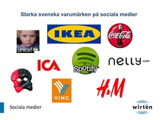 Starka svenska varumärken på sociala medier




Sociala medier
 