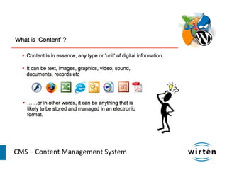 CMS – Content Management System
 