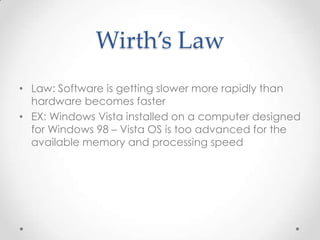 Wirth’s law | PPT