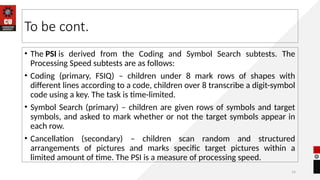 Wescheler Intelligence Scale for Children | PPTX