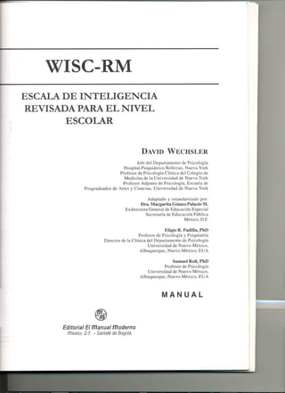 Wisc RM Manual
