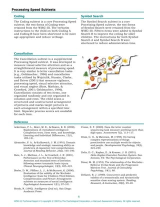 Coding Subtest Wisciv tech report1-1 | PDF