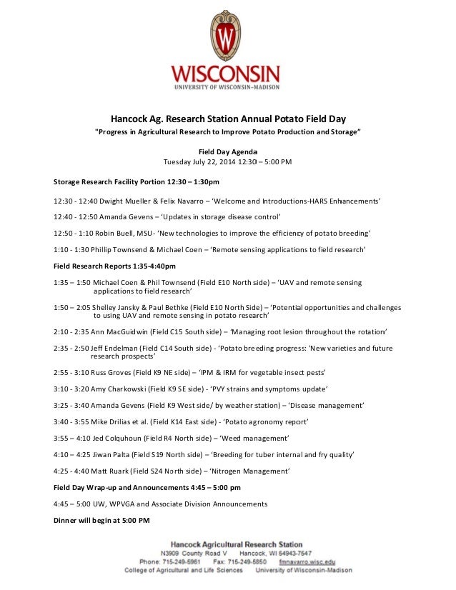 day agenda