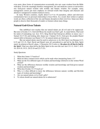Wisdom and knowledge | PDF