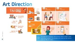 For high-tech customers, O2O primarily follow modern, smart
and trendy content. The concepts and visual are also various,
such as: PNG, GIF, Video, …
Wisdom
Agency
 