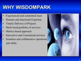WHY WISDOMPARKExperienced and committed team