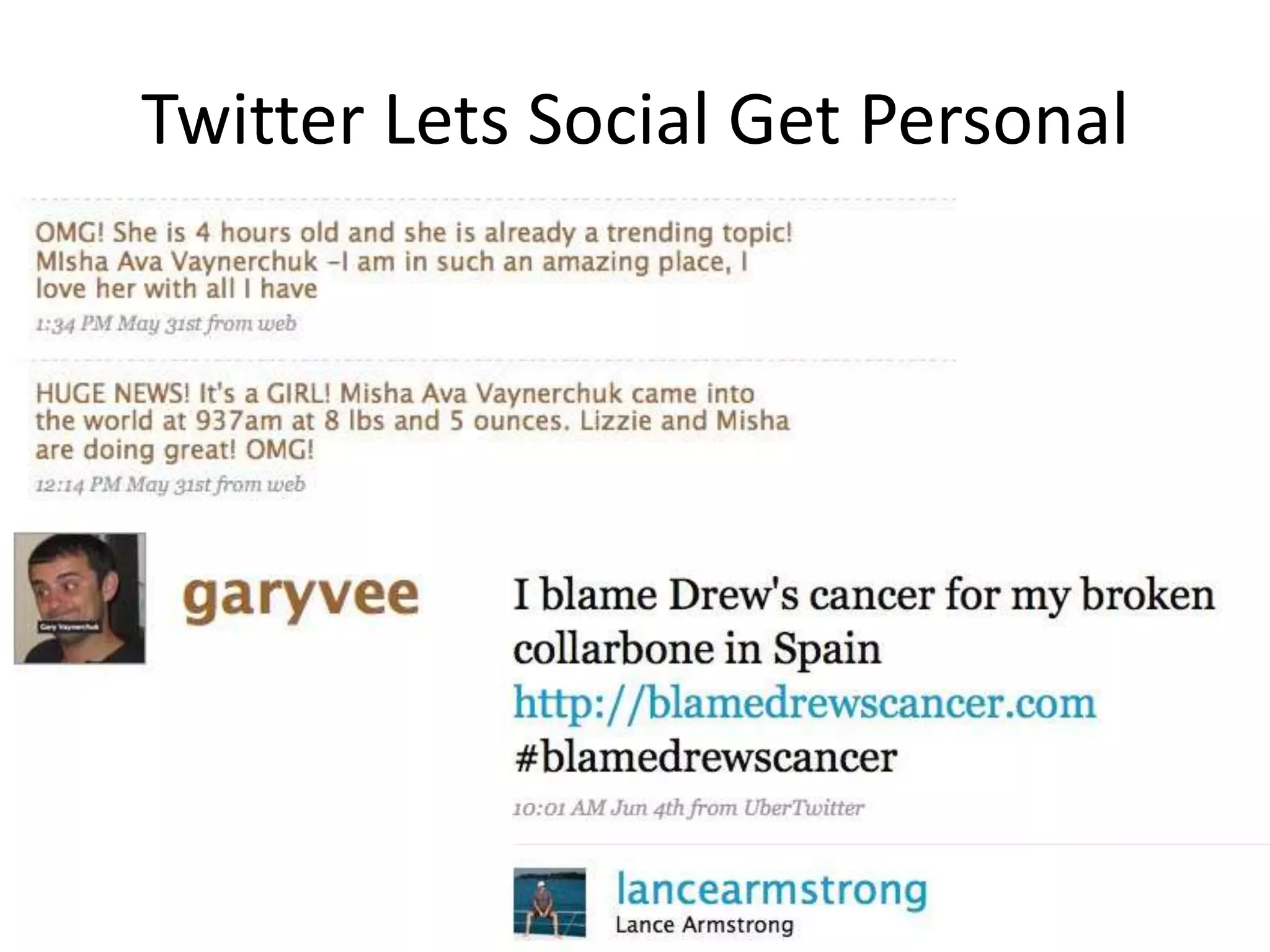 Twitter Lets Social Get Personal
 