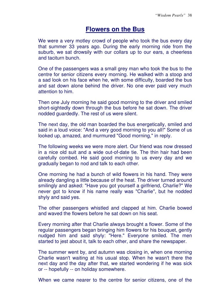 Wisdom Pearls Short Inspiring Stories