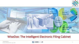 CONFIDENTIAL.
© Hans Infomatic Pvt. Ltd. 2017.
CONFIDENTIAL.
© Hans Infomatic Pvt. Ltd. 2017.
WiseDox: The Intelligent Electronic Filing Cabinet
1
 