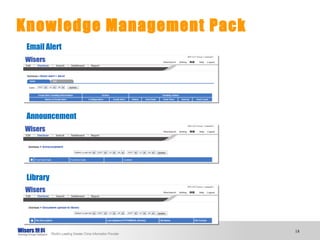 Knowledge Management Pack Announcement Library Email Alert 