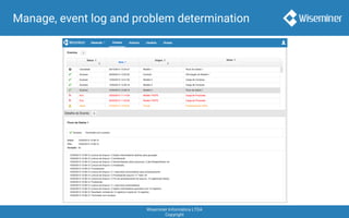 Wiseminer Informática LTDA
Copyright
Manage, event log and problem determination
 