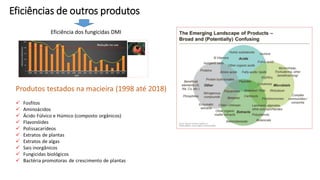 Eficiências de outros produtos
Eficiência dos fungicidas DMI
 