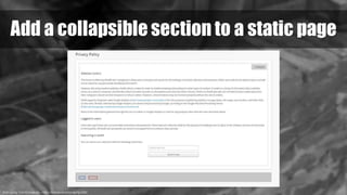 Brick Laying, from tOrange.biz - https://torange.biz/brick-laying-2880
Add a collapsible section to a static page
 