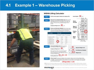 42
40
40
40 x .85 = 34
34
.75
25.5
Lifting Index = 1.65
 