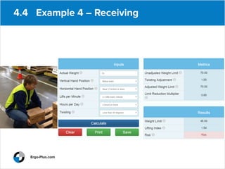 WISHA Lifting Calculator
