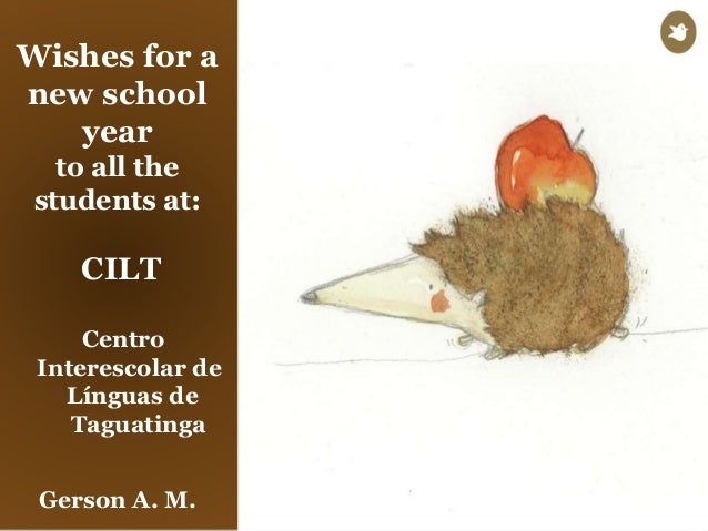 Wishes for a new school year for the students