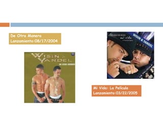 Mi Vida: La Película
Lanzamiento:03/22/2005
De Otra Manera
Lanzamiento:08/17/2004
 