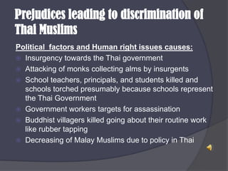 Unfair treatment of muslimsmalay