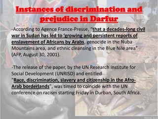 Justice and Equality Movement (JEM)Government of Sudan’s reactionArmed militias known as Janjaweed