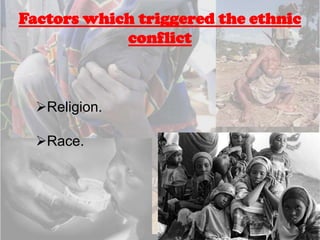 Recruited Darfur’s landless Arab tribesTimeline of Darfur 200325 April 2003SLA and JEM attacked Sudan’s government air base in North Darfur