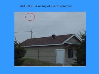 ASU-5G01A on top of client’s premise 