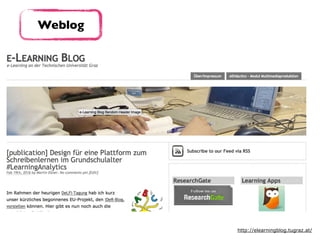 Weblog
http://elearningblog.tugraz.at/
 