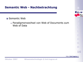 Wissenstechnologie 2007 - I