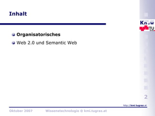 Wissenstechnologie 2007 - I