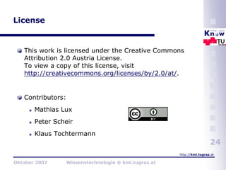 Wissenstechnologie 2007 - I