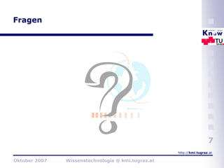 Wissenstechnologie 2007 - I