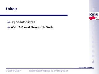 Wissenstechnologie 2007 - I