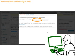 Wie schreibe ich einen Blog-Artikel?
 