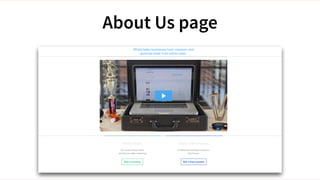 #WistiaFest / @acapland
About Us page
 