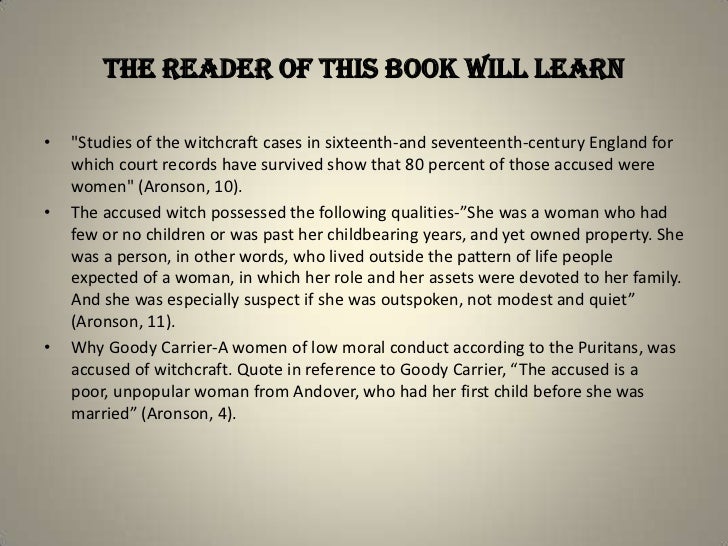 Thesis statement salem possessed