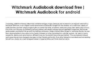 witchmark book witchmark book