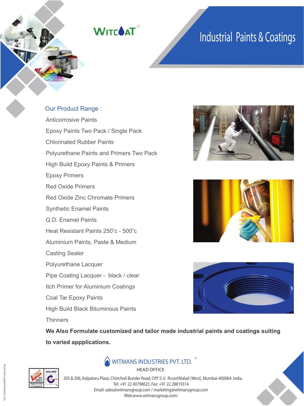 Witmans Industries Pvt. Ltd, Maharashtra, Oil & Lubricants